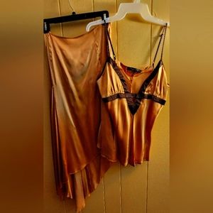 100% Silk skirt and top by Rampage